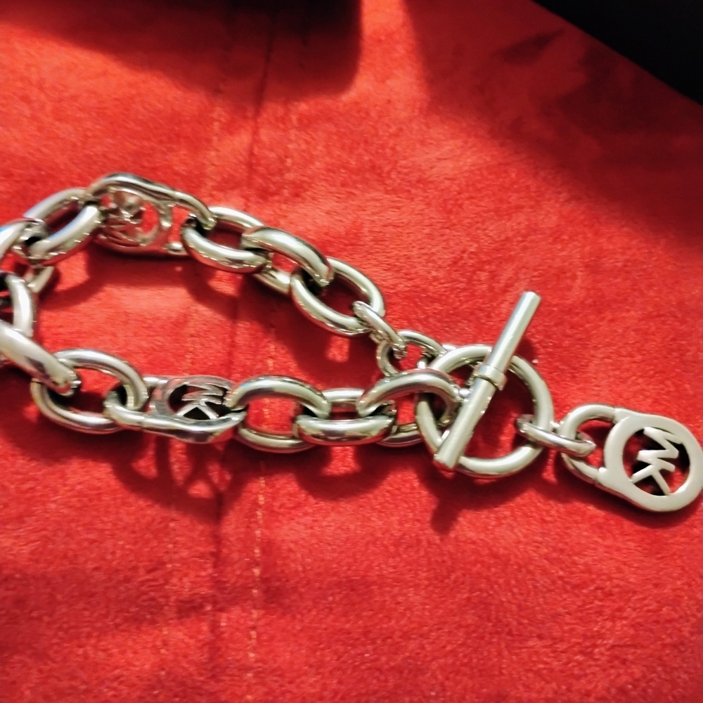 Michael Kors Silver Logo Bracelet